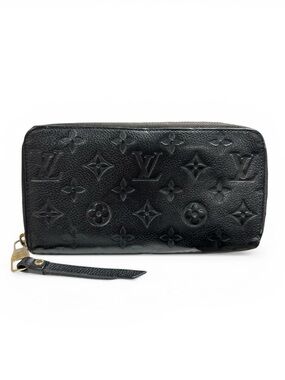 Louis Vuitton Black Empriente Leather Large Zippy Organizer Wallet